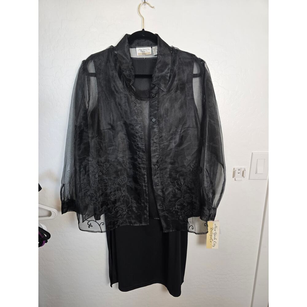 Vintage New York city design NWT 1x top with skirt  Nwt Frazer Lawrence 1x